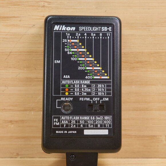 Nikon EM SLR 35mm Film Camera, with Nikon E 50mm f1.8 Lens, Nikon SB-E Flash - Picture 11 of 11